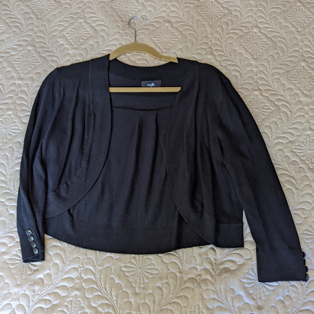 Black cardigan